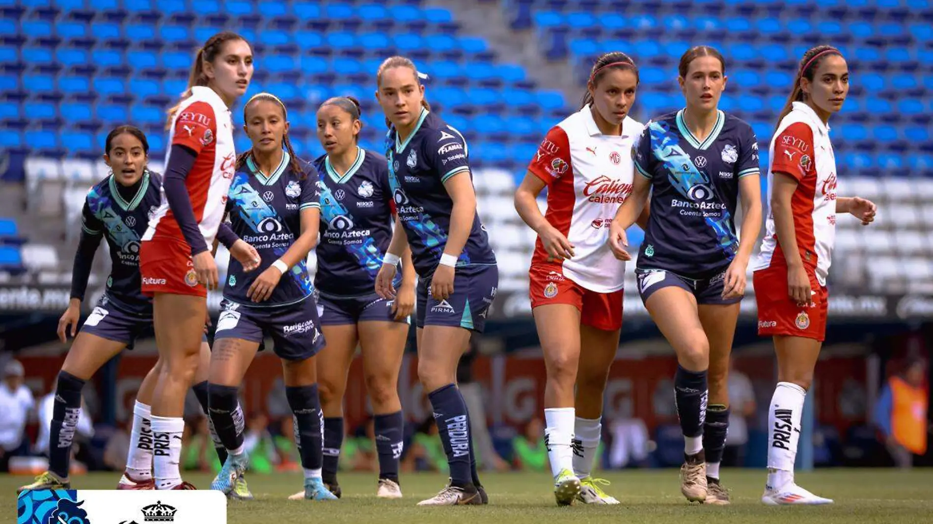 Club Puebla ante Chivas en la liga mx femenil